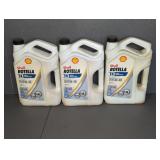 (3) SHELL ROTELLA SAE 15W-40 ENGINE OIL JUGS