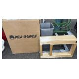 35 QT WOOD TOP MOUNT SINGLE TRASH PULL OUT