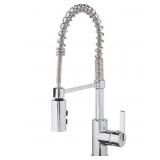 CHROME COMMERCIAL STYLE PULL DOWN KITCHEN FAUCET