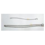 (2) TOW CHAINS W/ HOOKS - 4