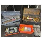 (3) TOOL BOXES OF VARIOUS HAND TOOLS