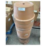 (15) 12 1/2" DIA. X 8" TALL TERRACORRA POTS