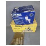 MITRE BOX,  FEED SPRAY GUN,