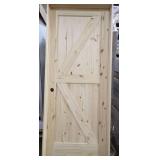 INTERIOR KNOTTY PINE DOOR 32"X80" RH