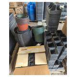 ASSORTED POTS AND TRAYS