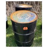 (2) 55 GALLON METAL BARRELS