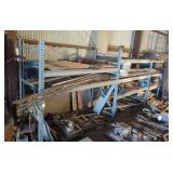 PALLET RACKING W/ 5 UPRIGHTS, 20 CROSS ARMS