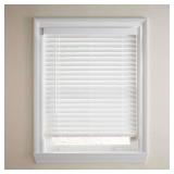 27"X64" CORDLESS 2" ROOM-DARKENING FAUX BLINDS