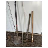 SHOVEL, PICK AX, SPLITTING MAUL