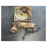 CHICAGO ELECTRIC GRINDER W/ STONES & BRUSHES