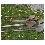 (8) SPADE SHOVELS, VARIOUS SIZES