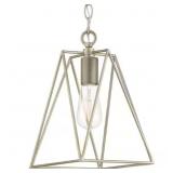 SINGLE LIGHT MINI-PENDANT W/ANTIQUE NICKEL ACCENTS