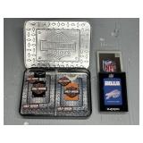 HARLEY PLAYING CARDS & NFL BILLS ZIPPO
