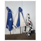 (3) TABLE UMBRELLAS - PEPSI, COORS LIGHT