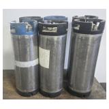 (6) EMPTY SODA CANISTERS
