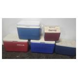 COLEMAN AND IGLOO COOLERS (5)