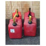 (4) 2 - 2.5 GAL GAS CANS