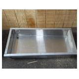 STAINLESS COLD SINK/BIN W/ DRAIN