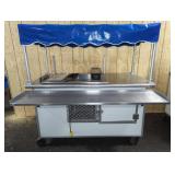 FOOD SERVICE CART WITH CANOPY
