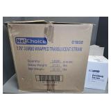 RESTAURANT DRINKING STRAWS - 19 BOXES