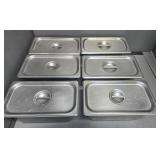 1/3 SIZE STAINLESS STEEL PANS WITH SS LIDS