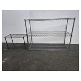 3-TIER METAL RACK & ADDL. SHELF