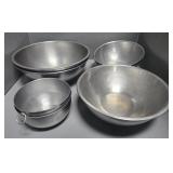 (6) STAINLESS STEEL MIXING BOWLS