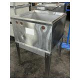 STAINLESS STEEL ICE BIN W/ DRAIN