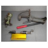 RELOADING PRESS, CASE TRIMMER, POWDER MEASURE