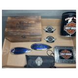 HARLEY DAVIDSON EMBLEMS, ACCESSORIES, COINS, MORE