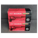 (2) 50 CARTRIDGE BOXES OF GECO .357 MAGNUM