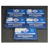 (5) 20 CARTRIDGE BOXES OF PPU .223 REM