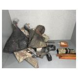 TURKEY DECOYS, (2) TURKEY CALLS