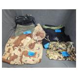 CAMO PANTS, SHIRTS, HAT