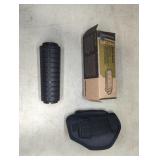 AR-15 BARREL HAND GUARD, SYNTHETIC PISTOL HOLSTER
