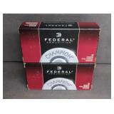 (2) 50 CARTRIDGE BOXES OF FEDERAL 9MM LUGER