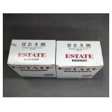 (2) BOXES OF 25 12GA. ESTATE BUCKSHOT SHELLS