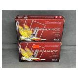 (2) BOXES HORNADY 6.5 CREEDMOOR 120 GR GMX AMMO