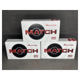(3) BOXES HORNADY 6.5 CREEDMOOR 147 GR AMMO