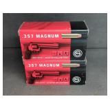 (2) 50 CARTRIDGE BOXES OF GECO .357 MAGNUM