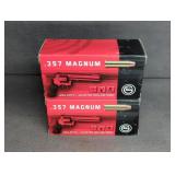 (2) 50 CARTRIDGE BOXES OF GECO .357 MAGNUM