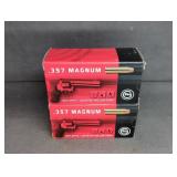 (2) 50 CARTRIDGE BOXES OF GECO .357 MAGNUM