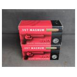 (2) 50 CARTRIDGE BOXES OF GECO .357 MAGNUM