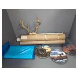 SPORTSMAN-RELATED POSTERS, PLATES & ANTLERS
