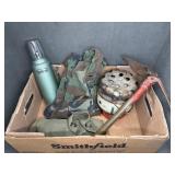 STANLEY THERMOS, CAMP HEATER, TOOL, CLOTHES