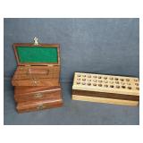 BOX OF WOODEN AMMO BLOCKS