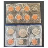 1985 P MINT SET & (9) DIFFERENT 1982 CENT ISSUES