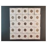 (25) SILVER ROOSEVELT DIMES IN FLIPS