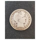 1908 BARBER HALF DOLLAR