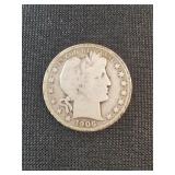 1906-S BARBER HALF DOLLAR